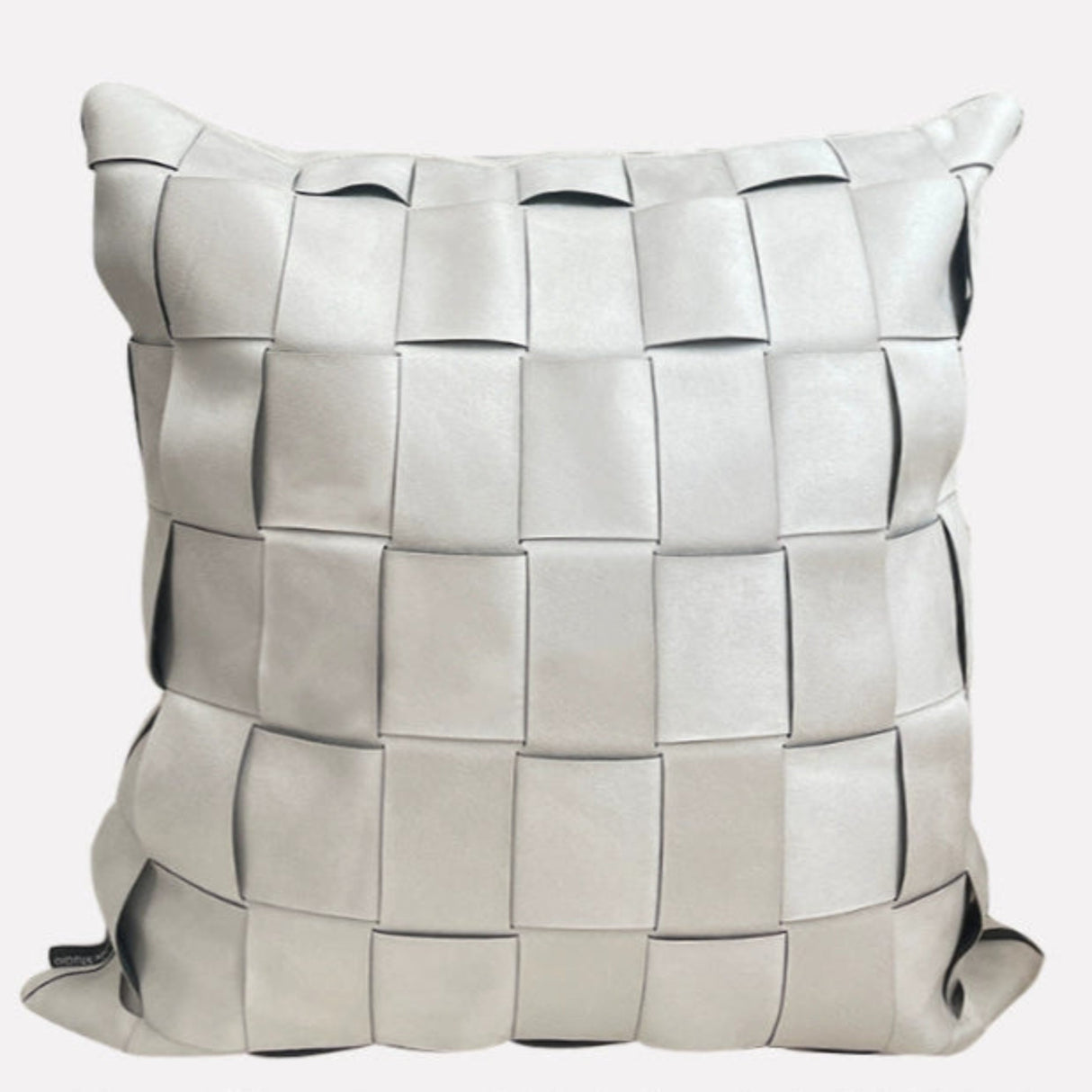 Houndstooth Hand-Woven Cotton & Linen Throw Pillow Cover - Julia M LifeStyles