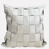 Houndstooth Hand-Woven Cotton & Linen Throw Pillow Cover - Julia M LifeStyles