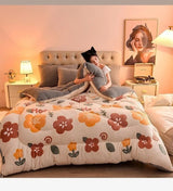 Household Milk Double - sided Velvet Lamb Wool Winter Blanket Warm Double - sided Velvet Core - Julia M LifeStyles