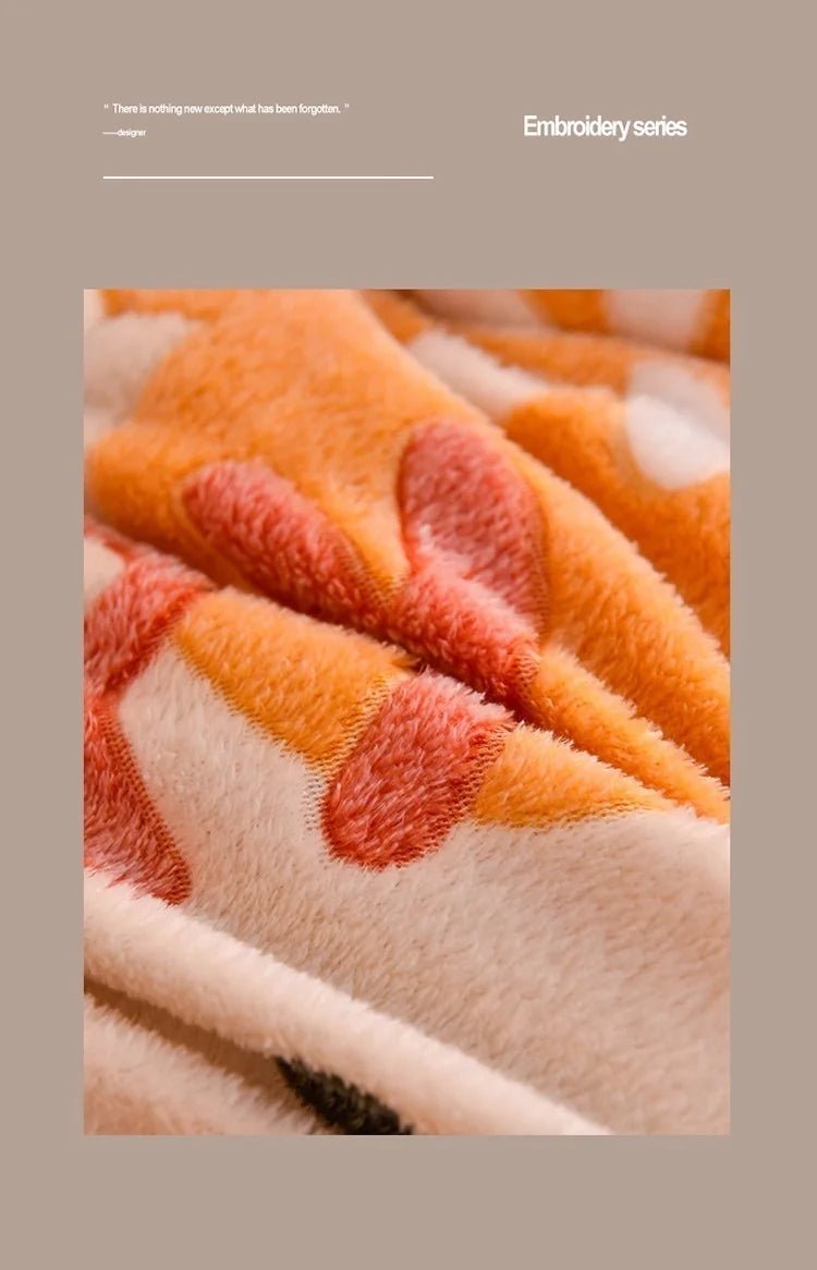 Household Milk Double - sided Velvet Lamb Wool Winter Blanket Warm Double - sided Velvet Core - Julia M LifeStyles