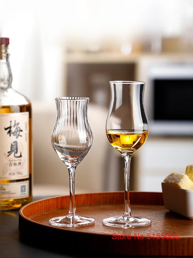 Japanese Crystal Harp Stripe Whisky Goblet - Julia M LifeStyles