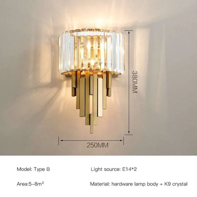 Illuminate LED Crystal Wall Lamp - Julia M LifeStyles