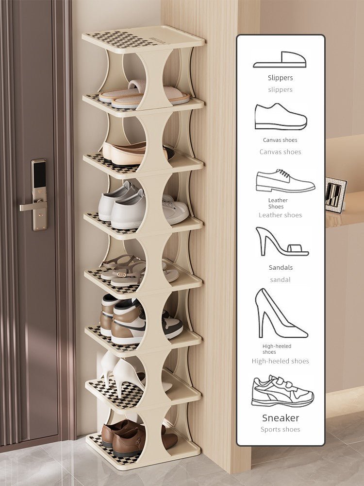 Indoor Small Narrow Gap Entrance Dormitory Good - looking Shoe Rack - Julia M LifeStyles