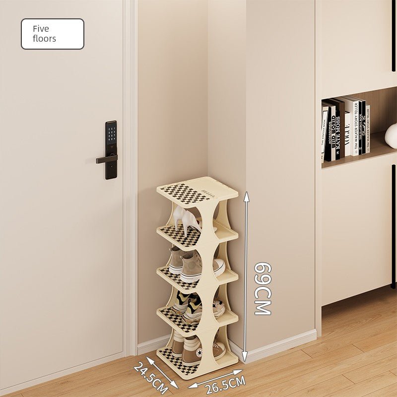 Indoor Small Narrow Gap Entrance Dormitory Good - looking Shoe Rack - Julia M LifeStyles