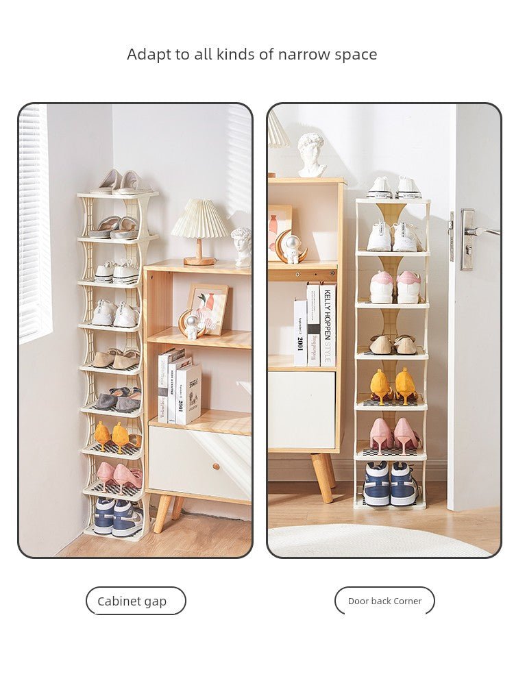 Indoor Small Narrow Gap Entrance Dormitory Good - looking Shoe Rack - Julia M LifeStyles