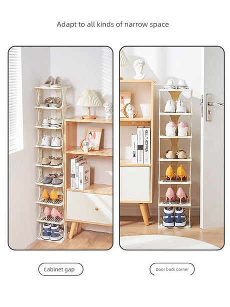 Indoor Small Narrow Gap Entrance Dormitory Good - looking Shoe Rack - Julia M LifeStyles