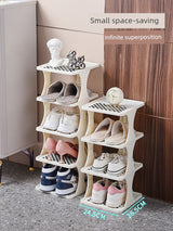 Indoor Small Narrow Gap Entrance Dormitory Good - looking Shoe Rack - Julia M LifeStyles