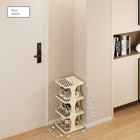 Indoor Small Narrow Gap Entrance Dormitory Good - looking Shoe Rack - Julia M LifeStyles