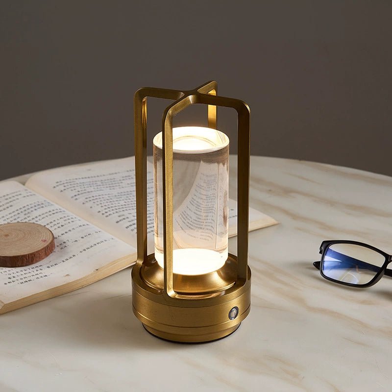 Industrial LED USB Charging Table Lamp - Julia M LifeStyles