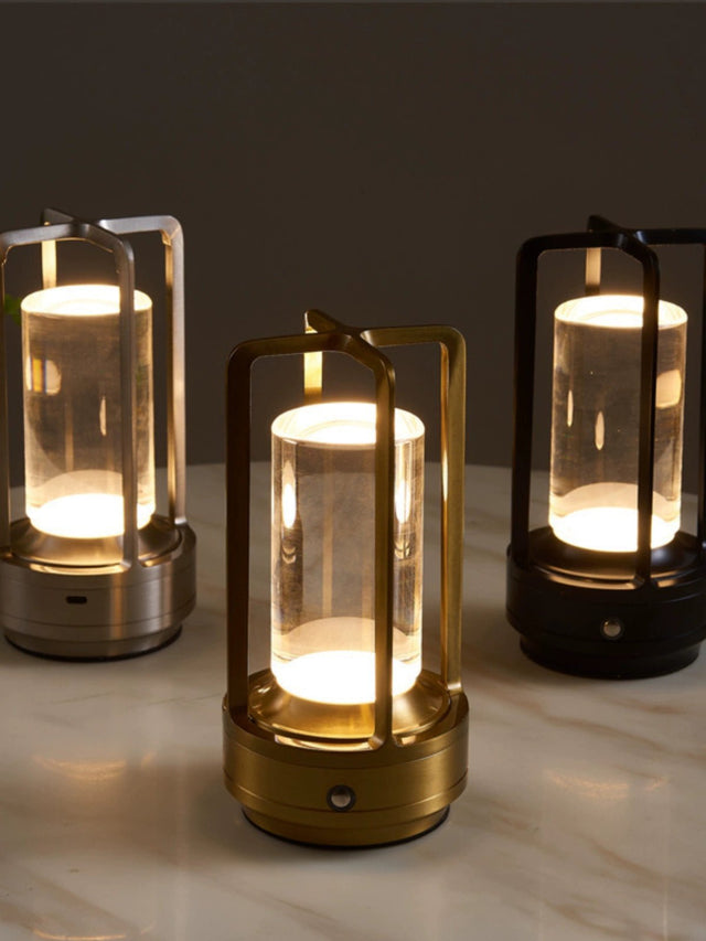 Industrial LED USB Charging Table Lamp - Julia M LifeStyles