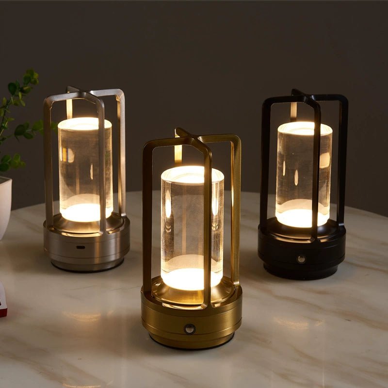 Industrial LED USB Charging Table Lamp - Julia M LifeStyles