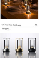 Industrial LED USB Charging Table Lamp - Julia M LifeStyles