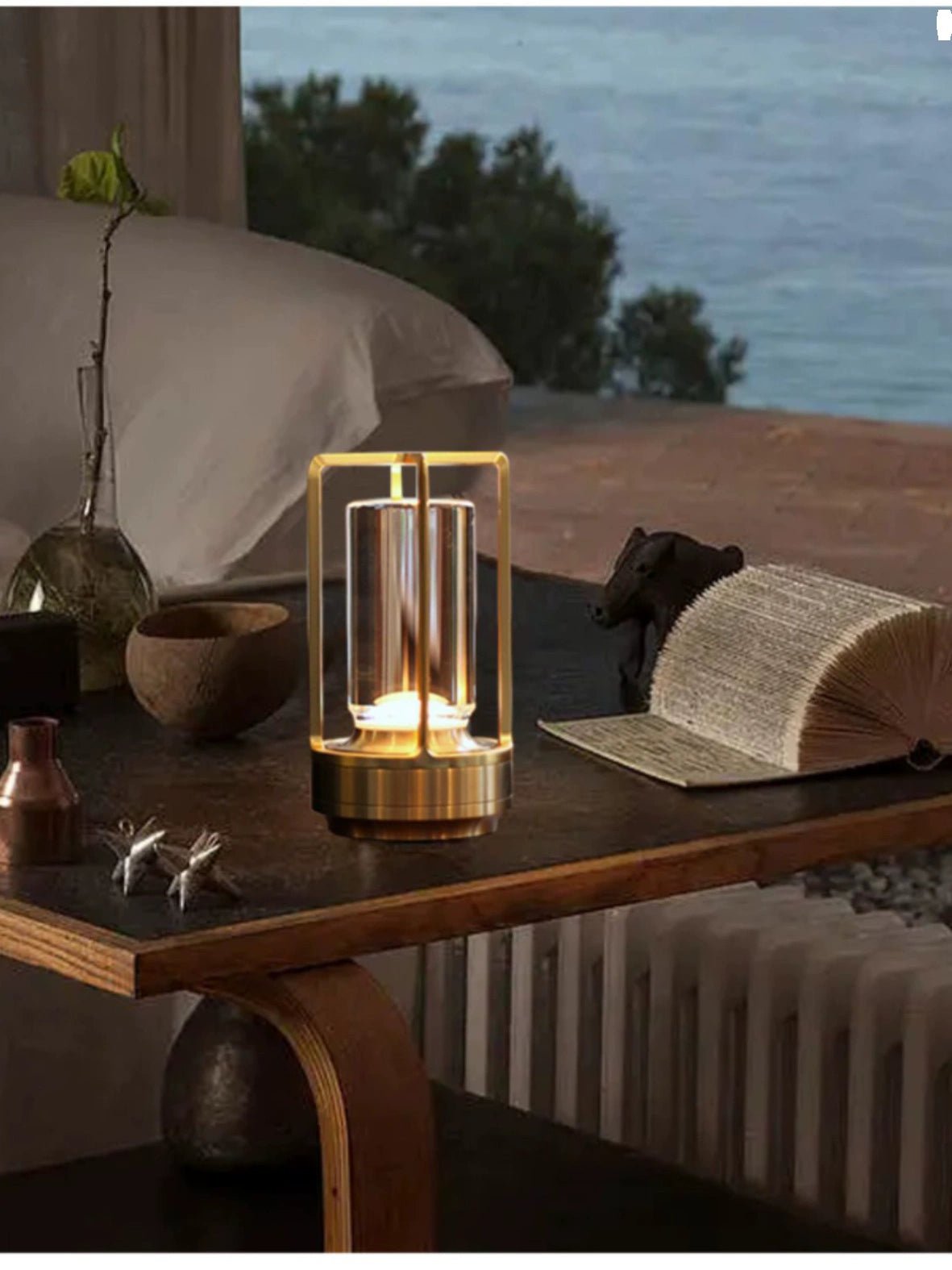 Industrial LED USB Charging Table Lamp - Julia M LifeStyles