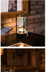 Industrial LED USB Charging Table Lamp - Julia M LifeStyles