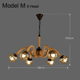 Industrial rustic pendant lights Indoor Lamp para sala hanging rope lights for living dining room Home suspended luminaire - Julia M LifeStyles