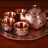 Internet Celebrity Bronze Set of Dragon and Phoenix Tea Set 1 Teapot 4 Tea Cup For Home a Tray of Six - Piece Set Gifts - Julia M LifeStyles