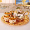 Internet Celebrity Bronze Set of Dragon and Phoenix Tea Set 1 Teapot 4 Tea Cup For Home a Tray of Six - Piece Set Gifts - Julia M LifeStyles