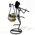 Iron art succulent girl small flower stand - Julia M LifeStyles