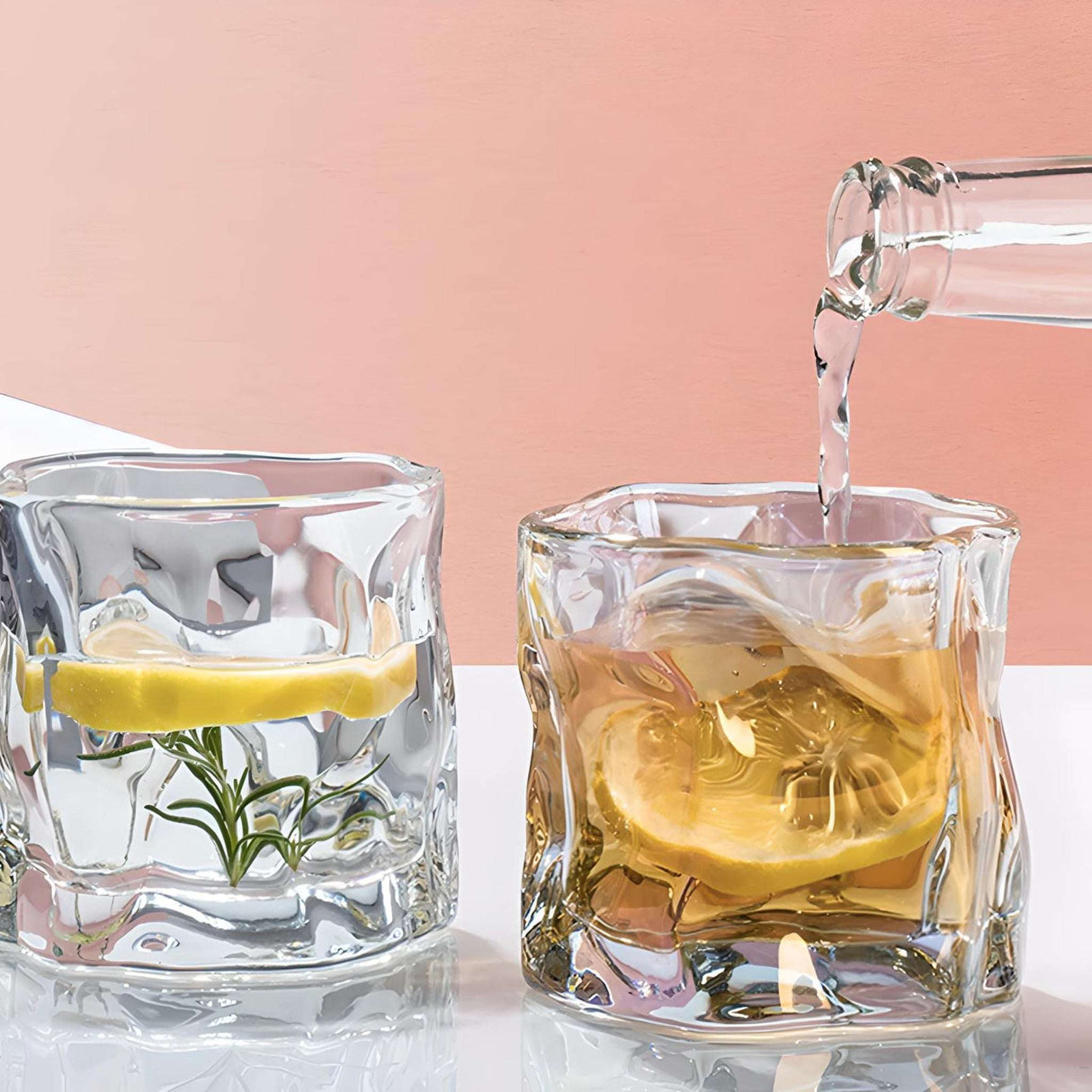 Irregular Shape Glass Drinkware Set - Julia M LifeStyles