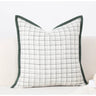 Italian Renaissance Sable Green Faux Fur Lumbar Pillowcase with Chain Design 30x50cm - Julia M LifeStyles