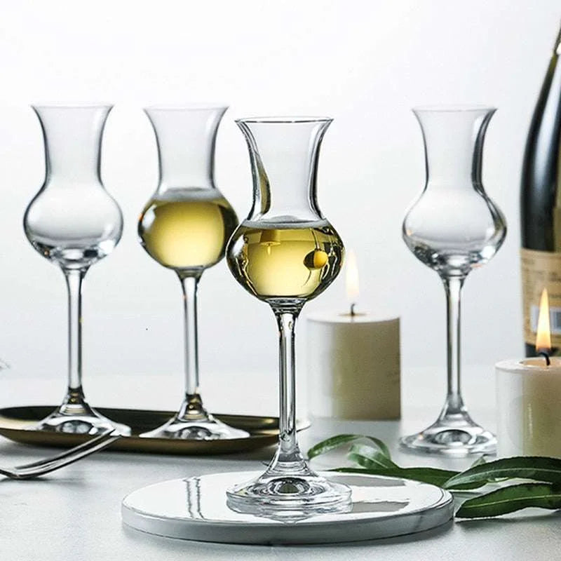 Italian Tulip Crystal Whisky Tasting Glass stemware Julia M Home & Kitchen   