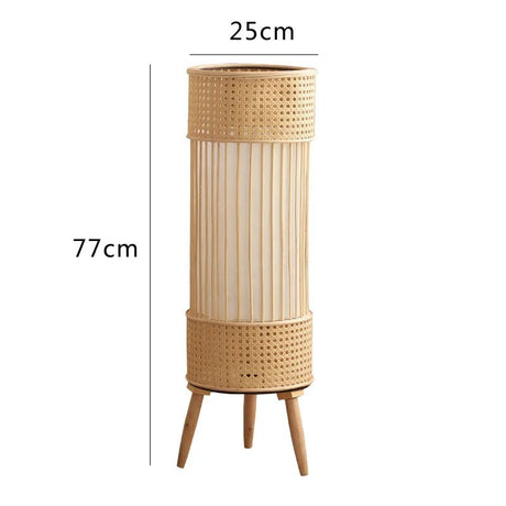 "Japanese Bamboo Vine Weave Floor Lamp & Candle Holder" - Julia M LifeStyles