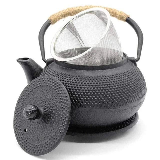 Japanese Iron Tea Pot with Stainless Steel Infuser Cast Iron Teapot Tea Kettle for Boiling Water Oolong Tea 600/800/1200ML - Julia M LifeStyles