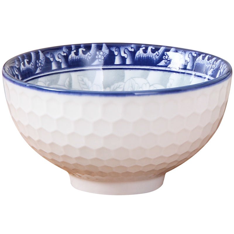 Japanese Blue and White Porcelain Rice Bowl Set - Julia M LifeStyles