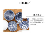 Japanese Blue and White Porcelain Rice Bowl Set - Julia M LifeStyles