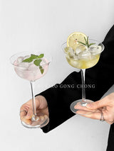 Japanese Style Kimura Wide Mouth Cocktail Glass Bar Wine Mixer Matini Champagne Glass For Home Classy Glass Goblet - Julia M LifeStyles