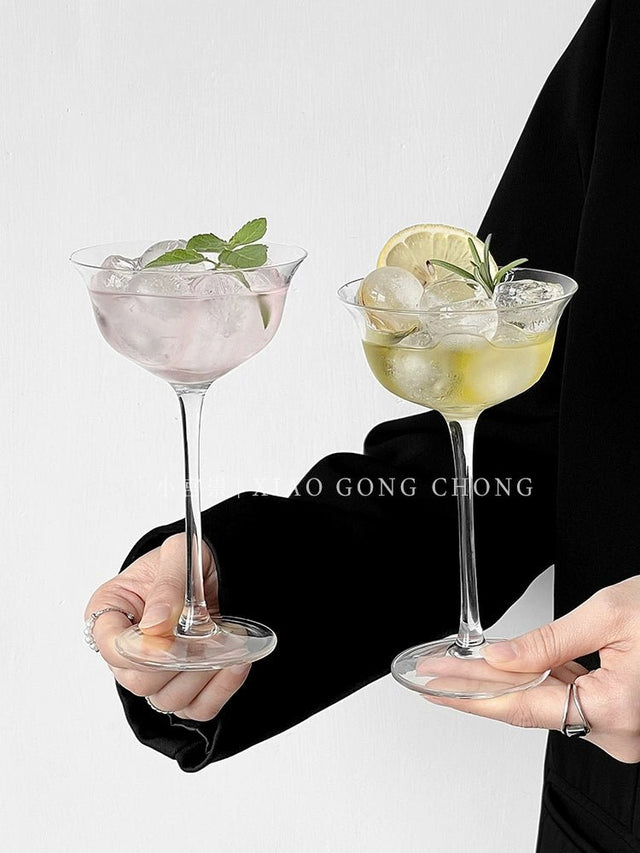 Japanese Style Kimura Wide Mouth Cocktail Glass Bar Wine Mixer Matini Champagne Glass For Home Classy Glass Goblet - Julia M LifeStyles