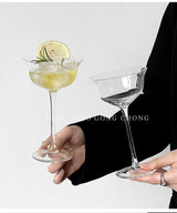 Japanese Style Kimura Wide Mouth Cocktail Glass Bar Wine Mixer Matini Champagne Glass For Home Classy Glass Goblet - Julia M LifeStyles