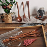 Japanese Style Wooden Cutlery Set with Bag 🥢 - Julia M LifeStyles