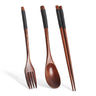 Japanese Style Wooden Cutlery Set with Bag 🥢 - Julia M LifeStyles