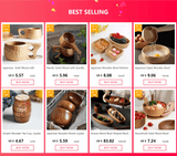 Japanese Wooden Bowls Jujube Wood Children Baby Adults Small Soup Bowls Solid Wood Salad Bowls Retro Household Tableware - Julia M LifeStyles