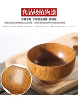 Japanese Wooden Bowls Jujube Wood Children Baby Adults Small Soup Bowls Solid Wood Salad Bowls Retro Household Tableware - Julia M LifeStyles