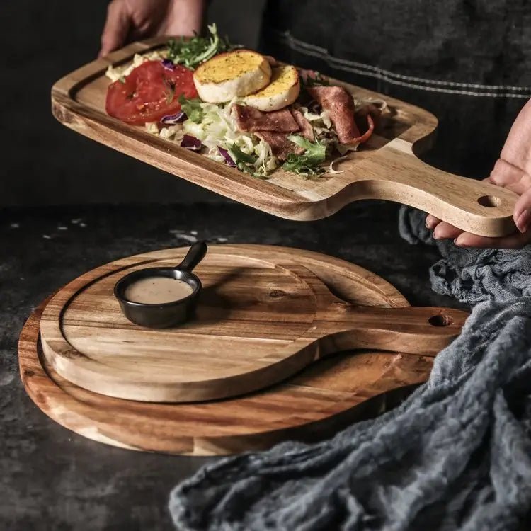 Japanese Wooden Rectangular Steak Plate - Julia M LifeStyles