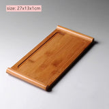 JINGDE Large Capacity Bamboo Tea Tray 🍵 - Julia M LifeStyles