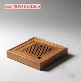 JINGDE Large Capacity Bamboo Tea Tray 🍵 - Julia M LifeStyles