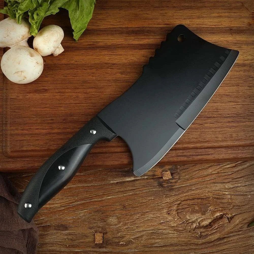 JM stainless Steel Cleaver - Slice and Dice Like a Pro - Razor Sharp Blade for Effortless Chopping - Julia M LifeStyles