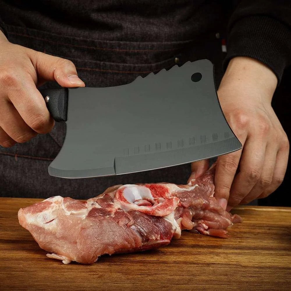 JM stainless Steel Cleaver - Slice and Dice Like a Pro - Razor Sharp Blade for Effortless Chopping - Julia M LifeStyles