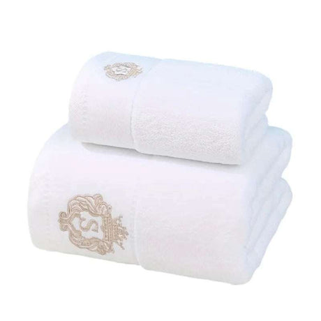 Julia M 2PCS Embroidered Cotton Towel Set - Julia M LifeStyles