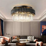 Julia M Black Light Round Crystal Ceiling Chandelier - Julia M LifeStyles