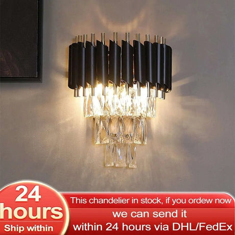 Julia M Crystal Wall Lamp - Add Modern Elegance to Any Room - Illuminate Your Home with Warm or Cool Light - Julia M LifeStyles