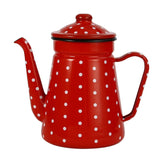 Julia M Enamel Coffee Pot 1.1L - American Style Fine - Mouth Kettle - Julia M LifeStyles