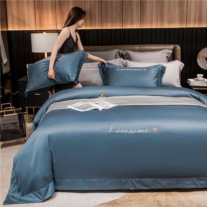 Julia M Home & Kitchen Egyptian Cotton Hotel - Quality Duvet Cover Set 🌟 - Julia M LifeStyles