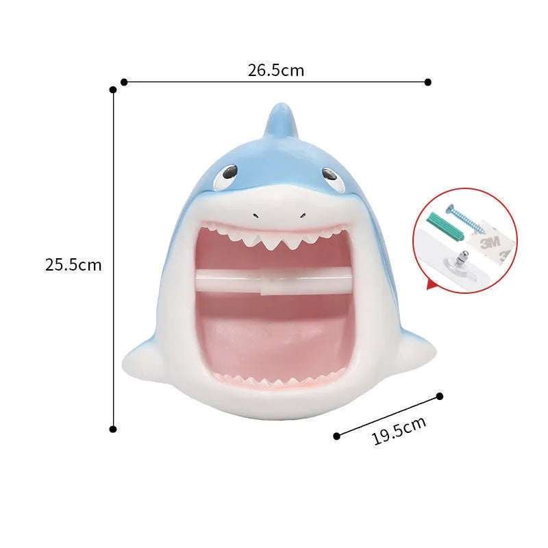 Julia M Home & Kitchen Kawaii Shark Toilet Paper Holder 🦈 - Julia M LifeStyles