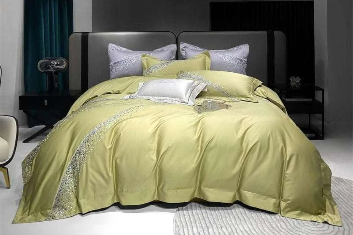 Julia M Home & Kitchen Premium 1200TC Egyptian Cotton Art Design Bedding Set - Julia M LifeStyles