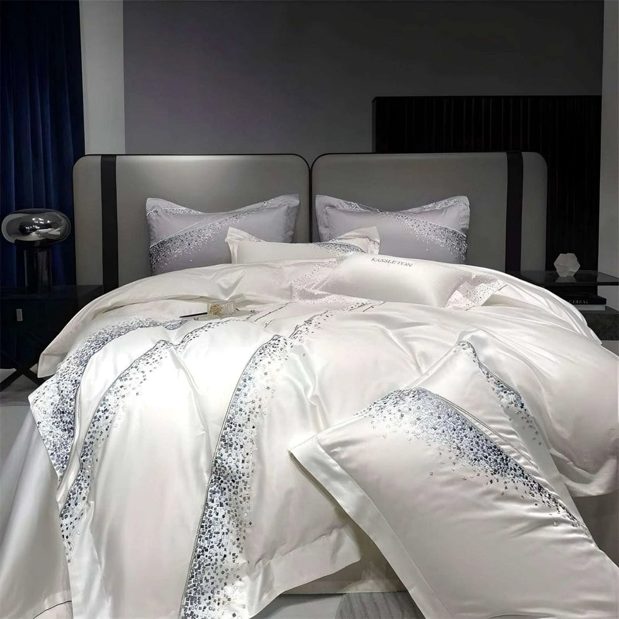 Julia M Home & Kitchen Premium 1200TC Egyptian Cotton Art Design Bedding Set - Julia M LifeStyles