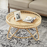 Julia M Home & Kitchen Round Rattan Coffee Table - Julia M LifeStyles